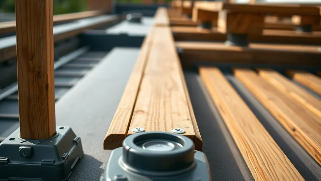 Mauvaise herbe sous terrasse bois : illustration 2