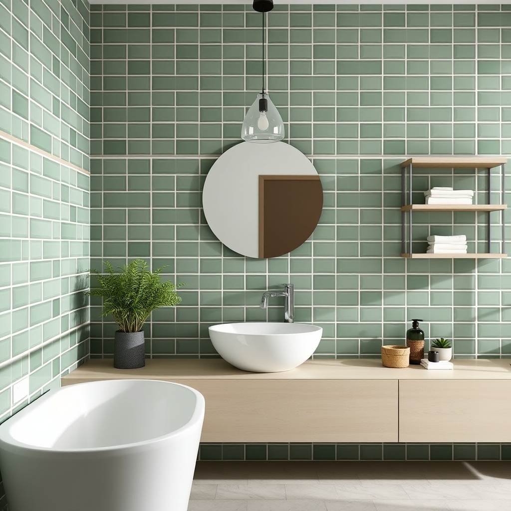 Comment finir une faience murale de salle de bain ?