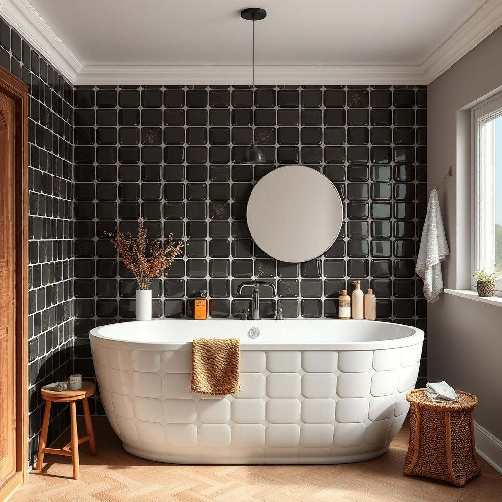 Comment finir une faience murale de salle de bain ?