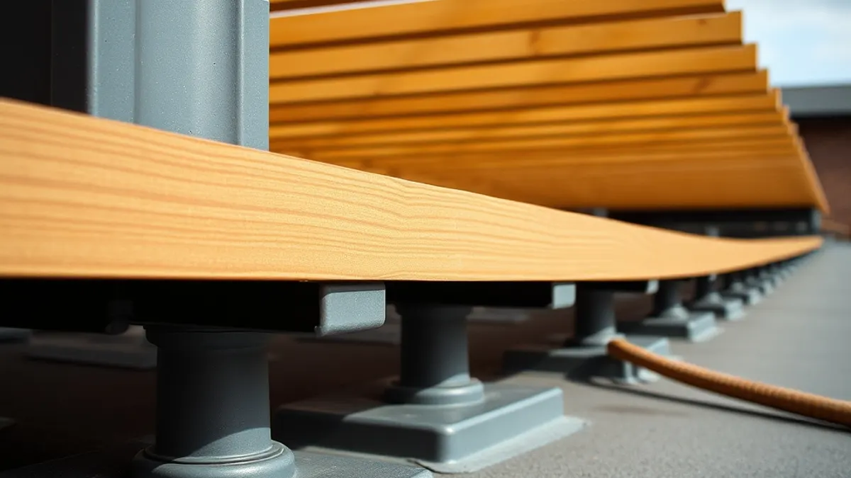 Installer une terrasse en dalles avec des plots terrasses