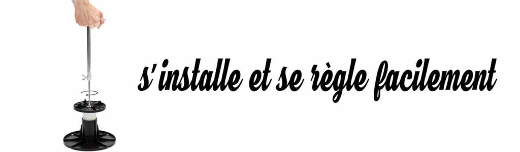 un plot terrasse s installe et se regle facilement